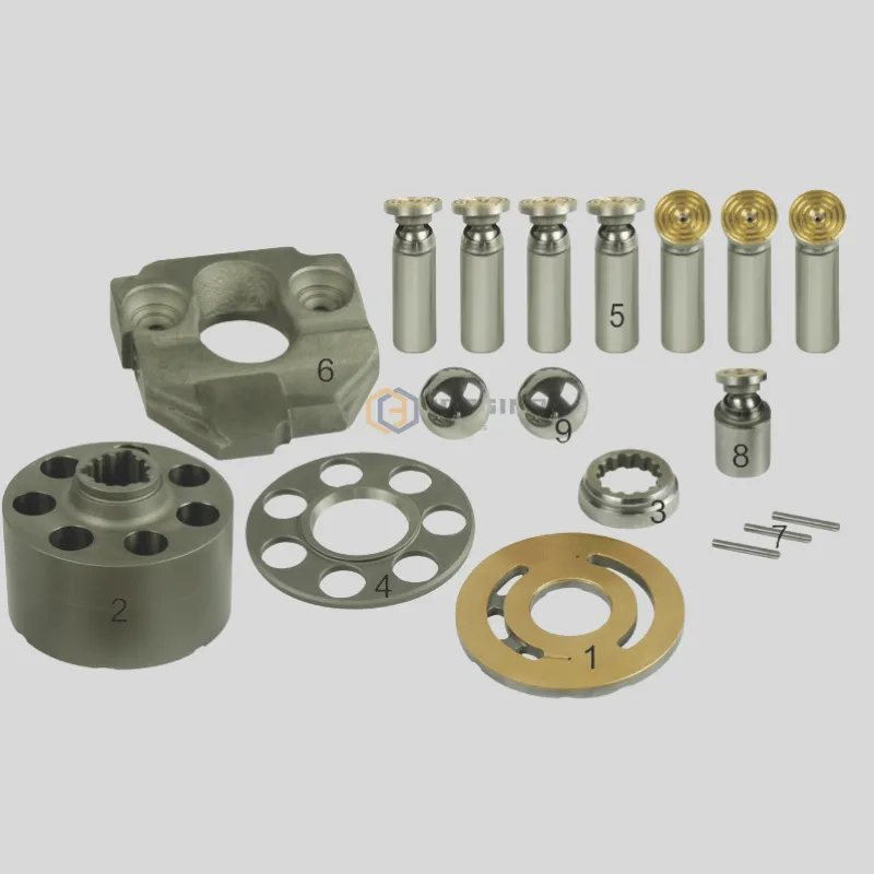 Aftermarket Komatsu PC30MR Main Pump Inner Parts 7081S1350 Block Rotor